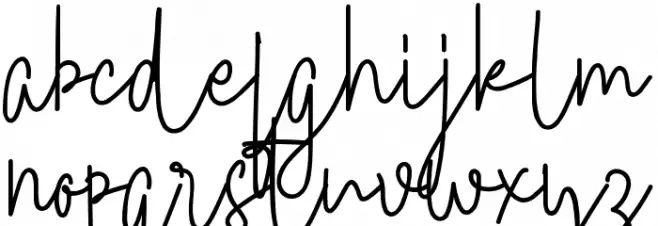 Saturday Moon Demo Script フォント 小文字