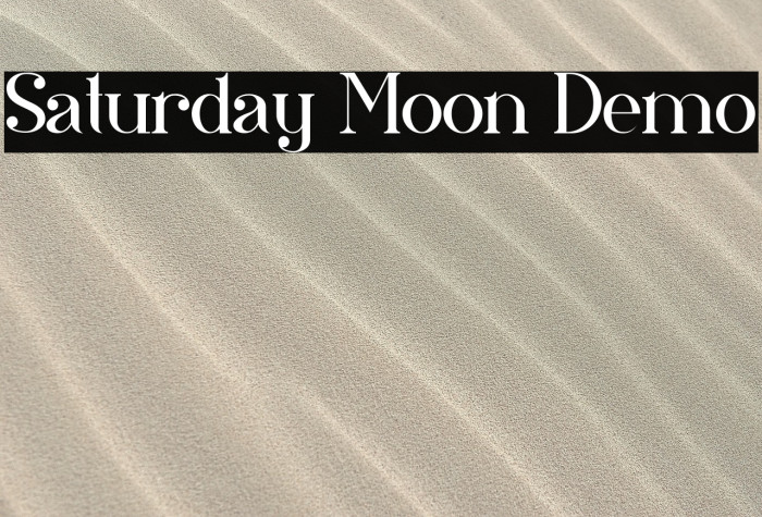Saturday Moon Demo Example 1