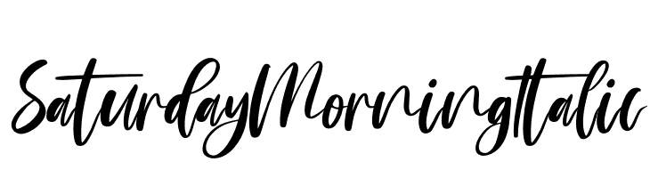 Saturday Morning Italic  Frei Schriftart Herunterladen