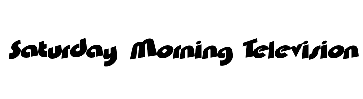 Saturday Morning Television  font caratteri gratis