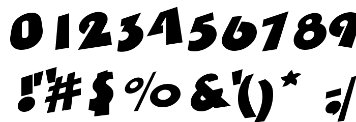 Saturday Morning Television Font Alte caractere