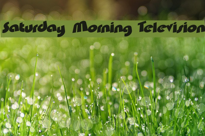 Saturday Morning Television Font examples