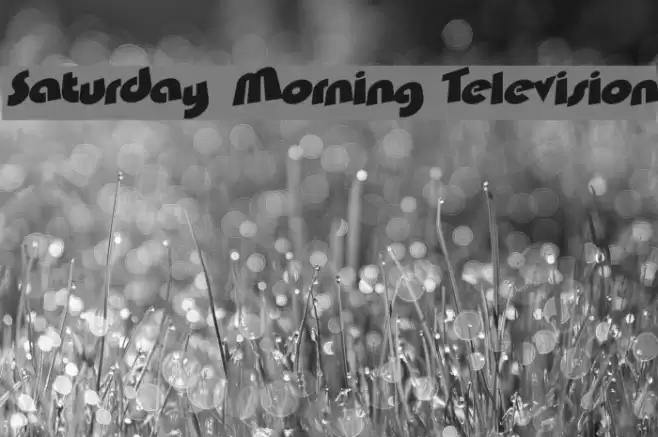 Saturday Morning Television Font examples