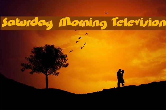 Saturday Morning Television Font examples