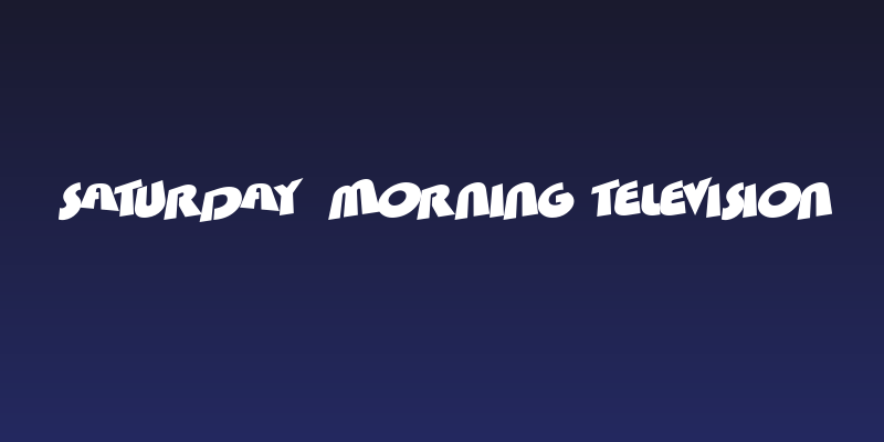 Saturday Morning Television Social Header