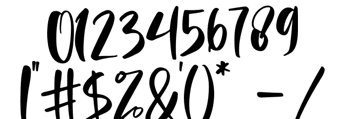 Saturday Morning Font OTHER CHARS