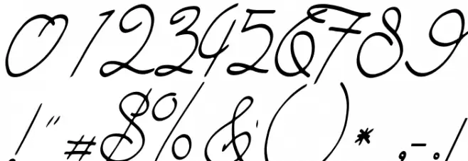 Saturday Night Italic Font OTHER CHARS