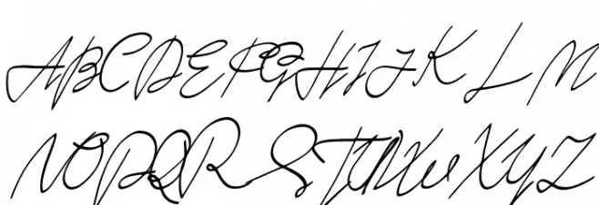 Saturday Night Italic 字体 大写