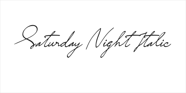 Saturday Night Italic Logo