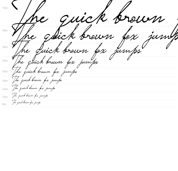 Saturday Night Italic Waterfall