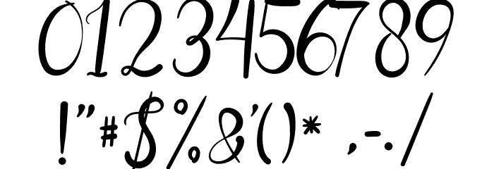 Saturday Night Font OTHER CHARS