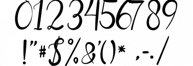 Saturday Night Font OTHER CHARS