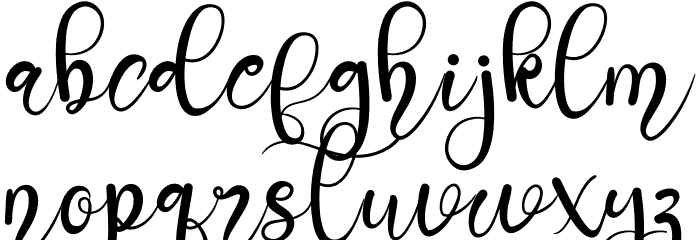 Saturday Night Font LOWERCASE