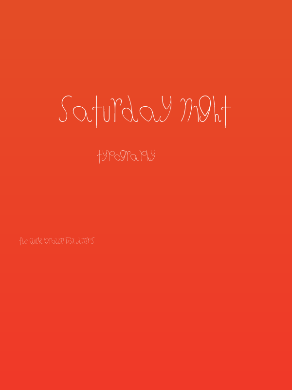 Saturday Night Poster