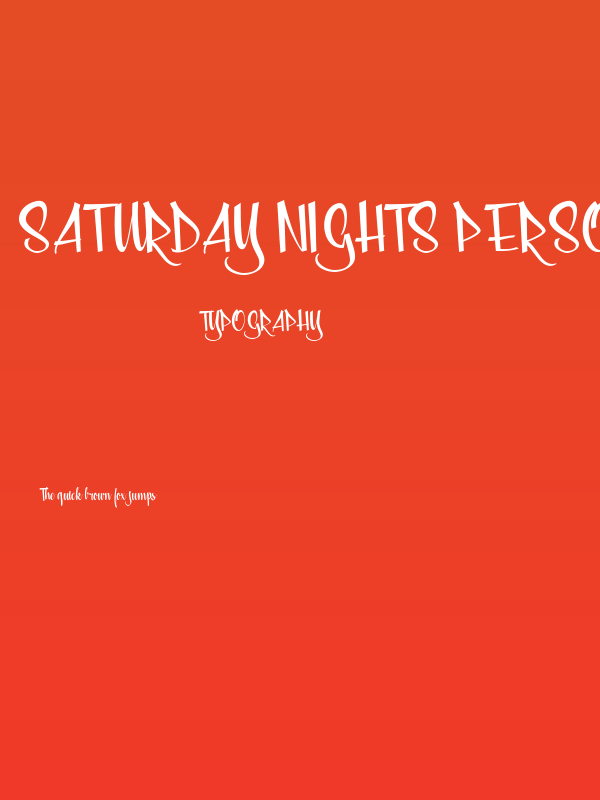 Saturday Nights Personal Use Poster