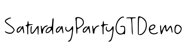 Saturday Party GT Demo  Fuentes Gratis Descargar