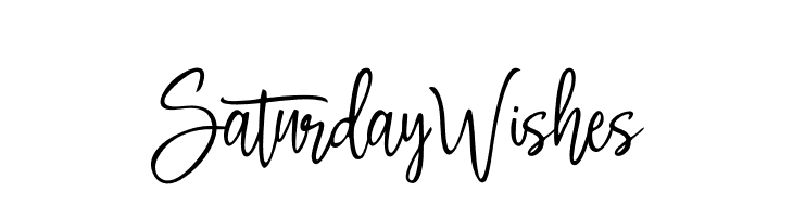 Saturday Wishes  font caratteri gratis