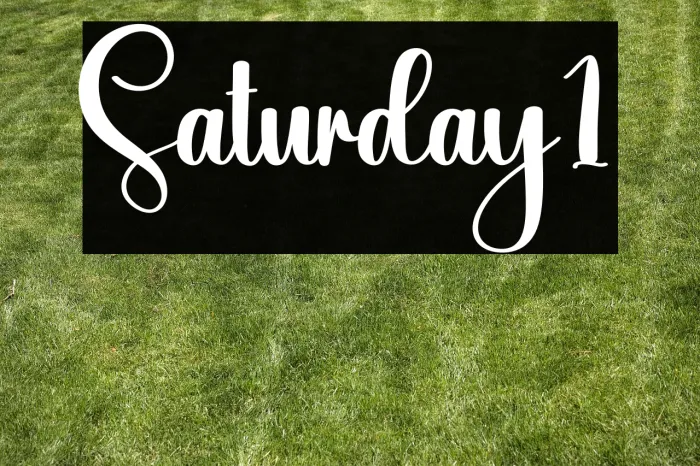 Saturday1 Example 2