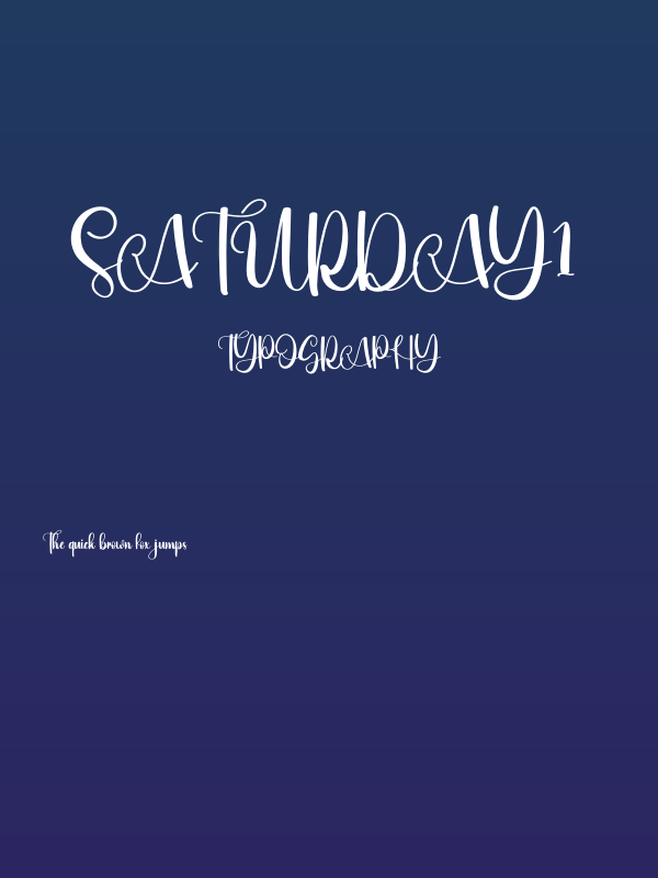 Saturday1 Poster