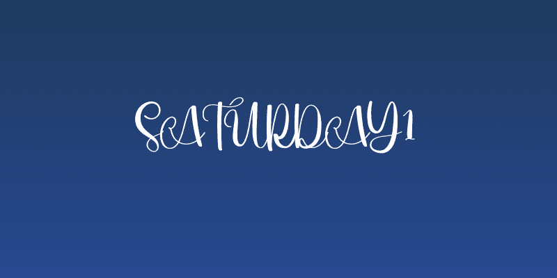 Saturday1 Social Header