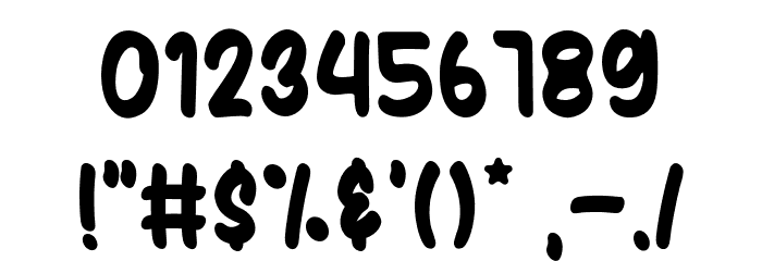 SaturdayAlright-Regular Font OTHER CHARS
