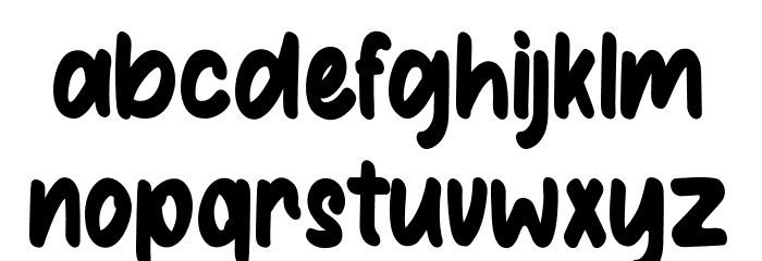 SaturdayAlright-Regular Font LOWERCASE