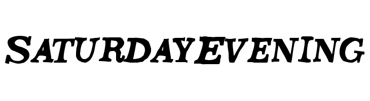 SaturdayEvening Font