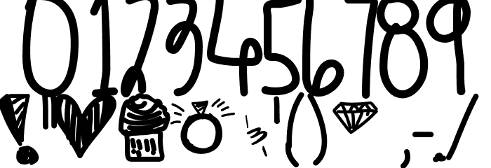 SaturdayLove Font OTHER CHARS
