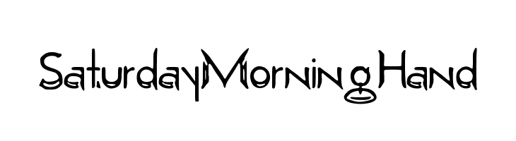 SaturdayMorningHand  フリーフォントのダウンロード