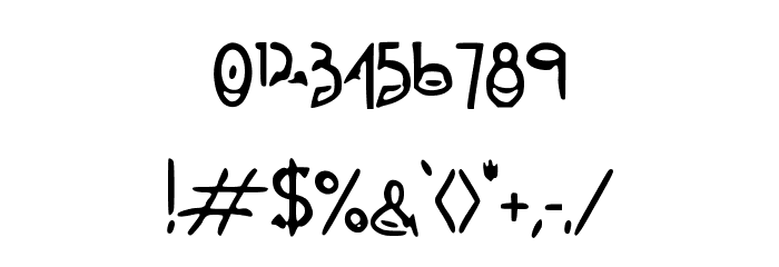 SaturdayMorningHand Font OTHER CHARS