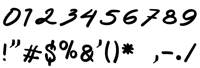 Saturdayinlove Font OTHER CHARS