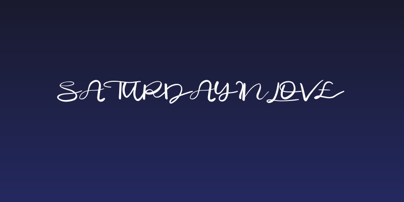 Saturdayinlove Social Header