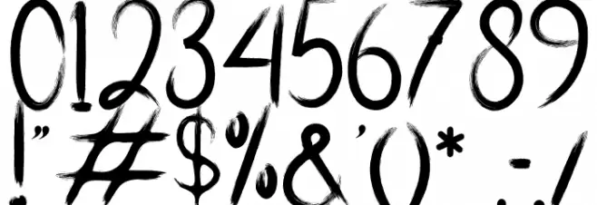 Saturdaynight Font OTHER CHARS