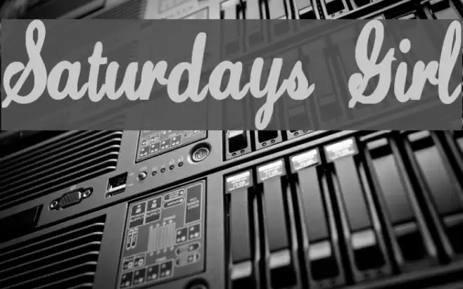 Saturdays Girl Font examples
