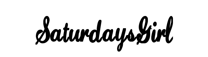 SaturdaysGirl  नि: शुल्क फ़ॉन्ट्स डाउनलोड