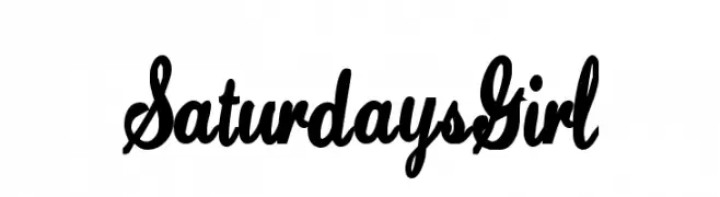 SaturdaysGirl  Frei Schriftart Herunterladen