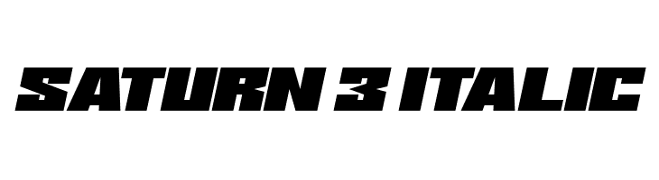 Saturn 3 Italic 字体