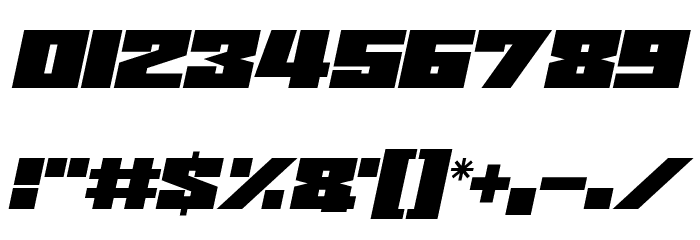 Saturn 3 Italic Font OTHER CHARS