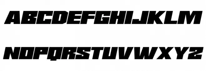 Saturn 3 Italic خط أحرف كبيرة