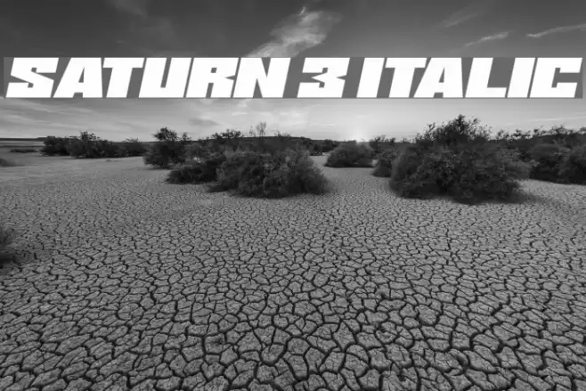 Saturn 3 Italic خط examples