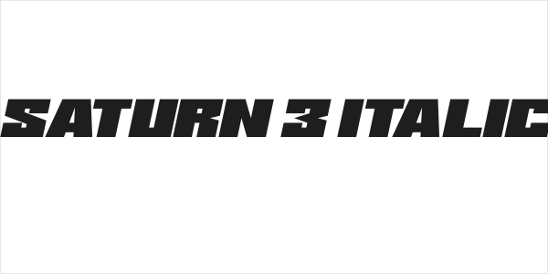 Saturn 3 Italic Logo