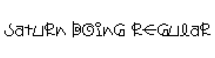 Saturn Boing Regular  font caratteri gratis