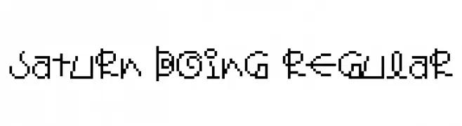 Saturn Boing Regular  Frei Schriftart Herunterladen