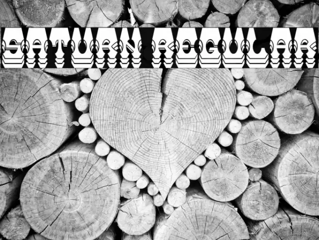 Saturn Regular Font examples