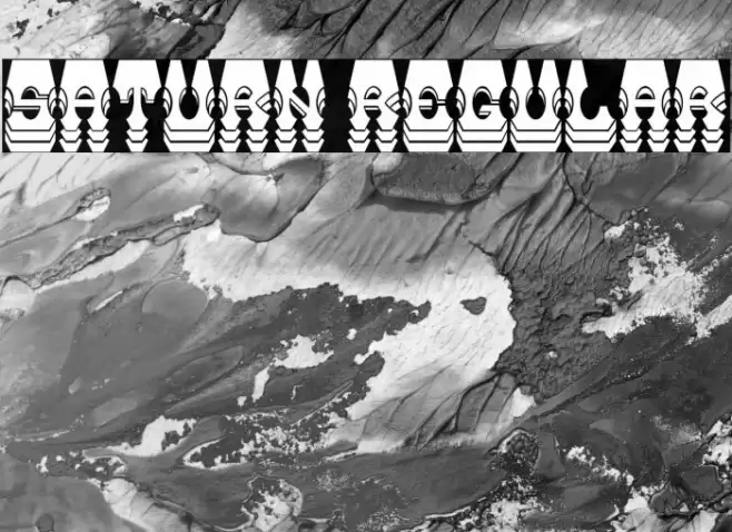 Saturn Regular Font examples