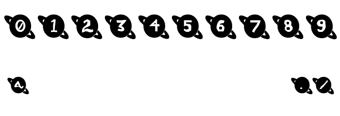 Saturn Font OTHER CHARS