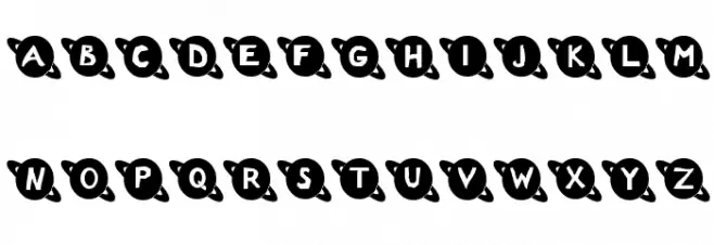 Saturn Font UPPERCASE
