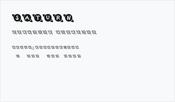 Saturn Business Card