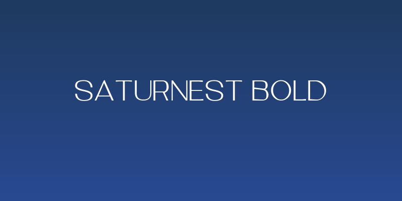 Saturnest Bold Social Header