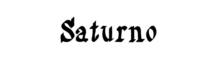 Saturno  免费字体下载